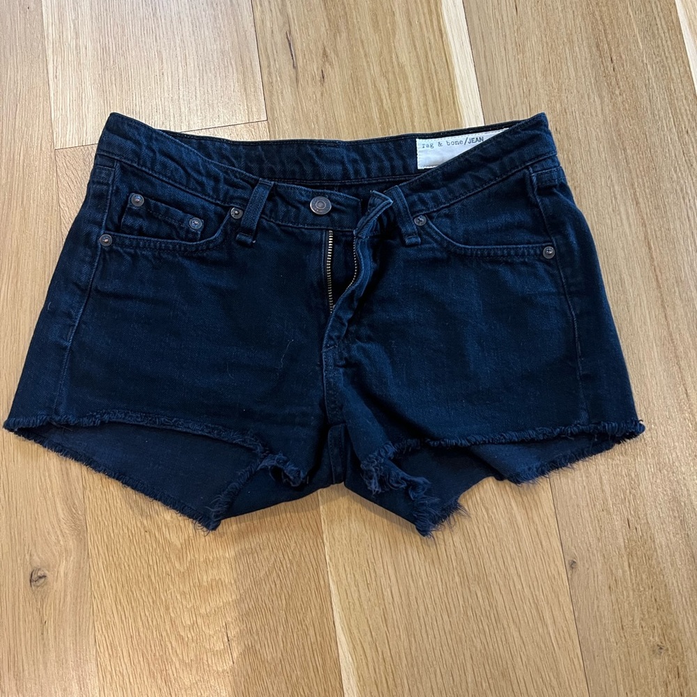 Black Rag & Bone Jean Shorts (25)